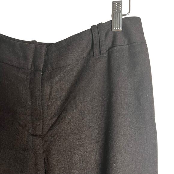 Ann Taylor LOFT Julie Fit Brown Wool Wide Leg Trouser Pants Size 8 - Picture 3 of 8